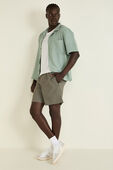 Lightweight Camp Collar Button-Up Shirt